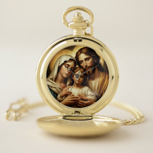 Mary Virgin Jesus Pocket Watch