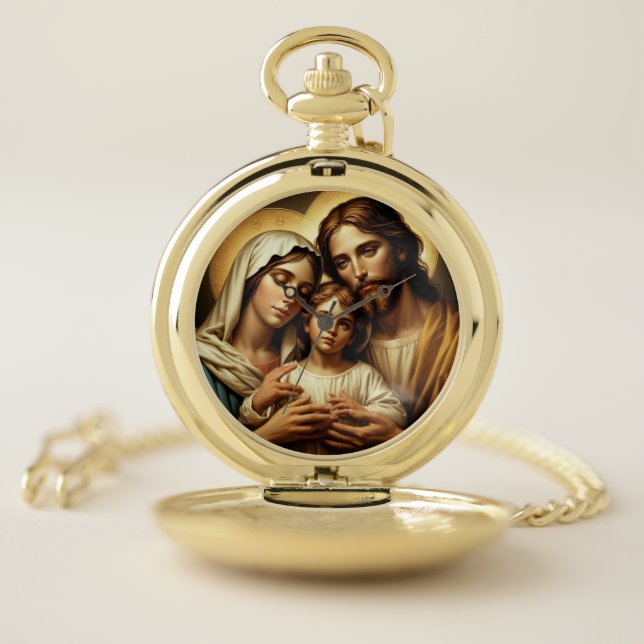 Mary Virgin Jesus Pocket Watch (Inside)