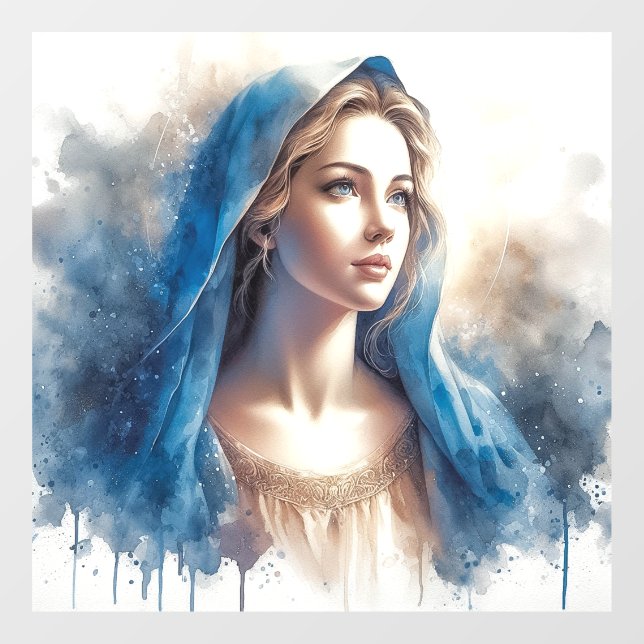 Mary Virgin Jesus Window Cling (Sheet)