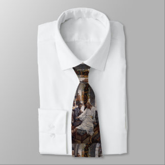 Mary Washing Jesus Feet Neck Tie