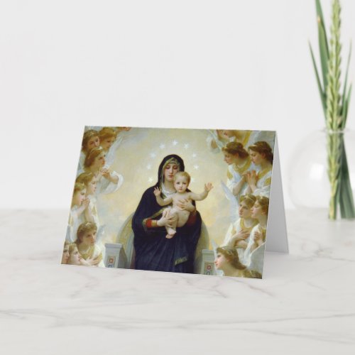 Mary with Angels _ Regina Angelorum Holiday Card