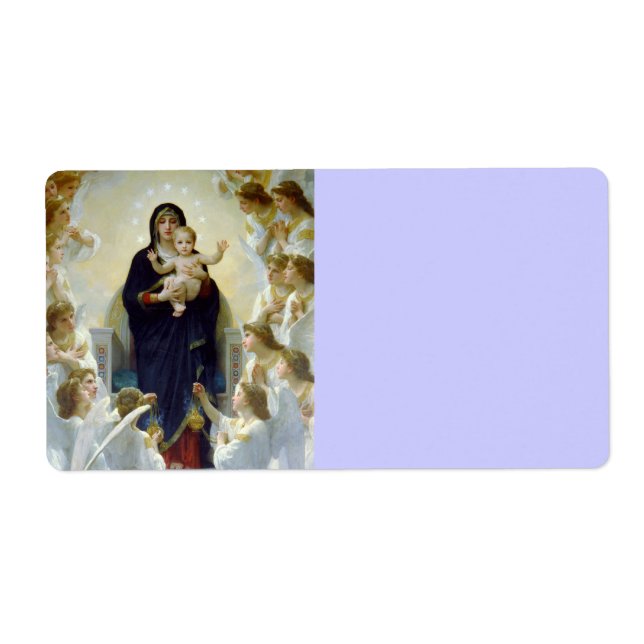 Mary with Angels - Regina Angelorum Label (Front)