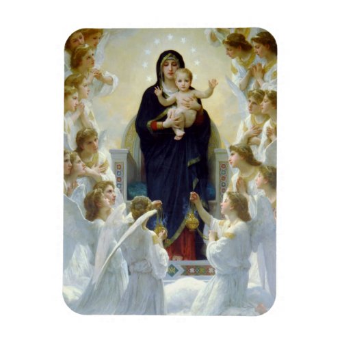 Mary with Angels _ Regina Angelorum Magnet