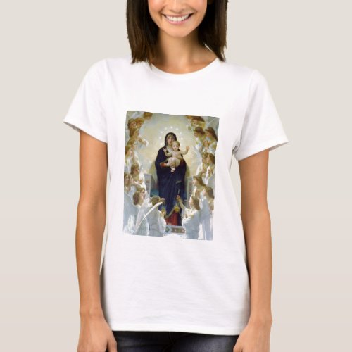 Mary with Angels _ Regina Angelorum T_Shirt
