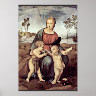 Mary With Christ Child And John The Baptist, Poster