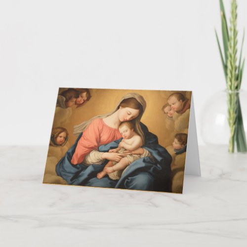 Mary With Jesus Mothers Day Card
