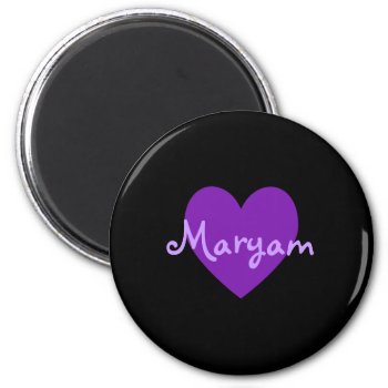 Maryam In Purple Magnet by purplestuff at Zazzle