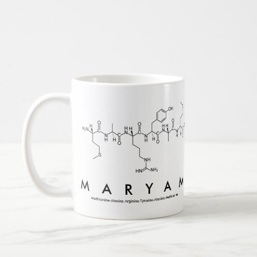 Maryam peptide name mug