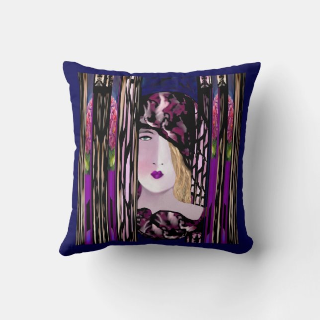 MaryAnn Throw Pillow (Back)