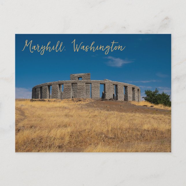 Maryhill Washington Stonehenge War Memorial Postcard (Front)
