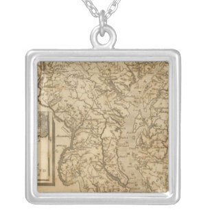 Maryland 3 silver plated necklace