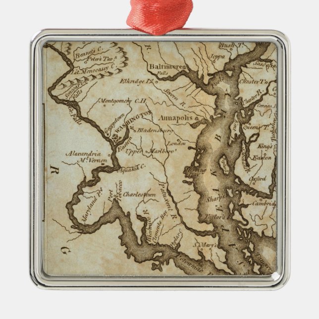 Maryland 4 metal ornament (Front)