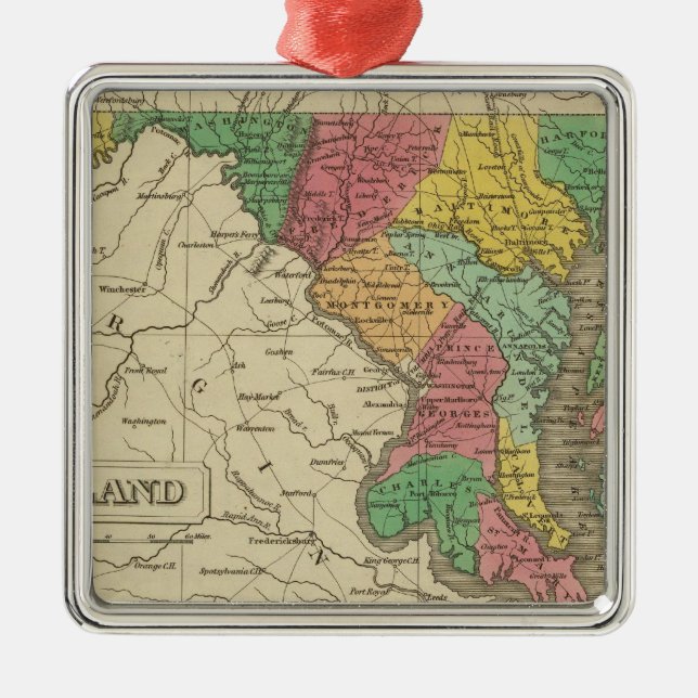 Maryland 5 metal ornament (Front)