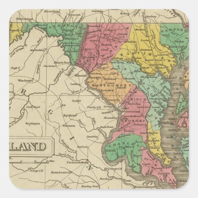 Maryland 5 square sticker (Front)