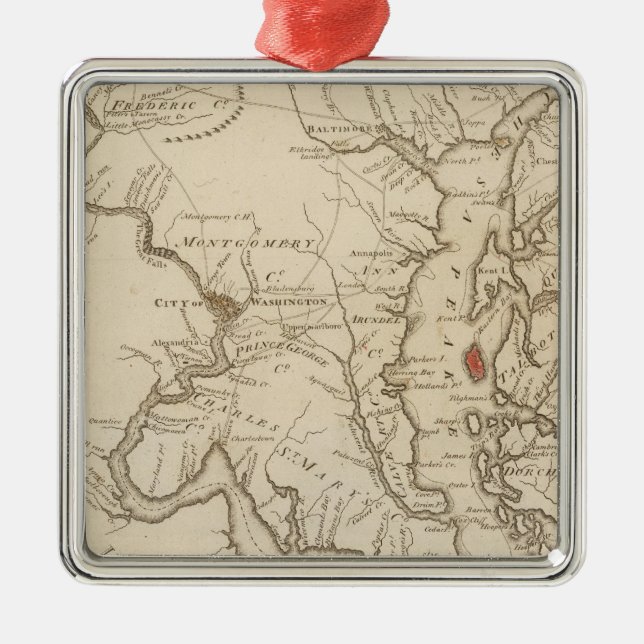 Maryland 6 metal ornament (Front)