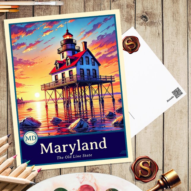 Maryland | Anime Style Cel Shaded Postcard (Creator Uploaded)