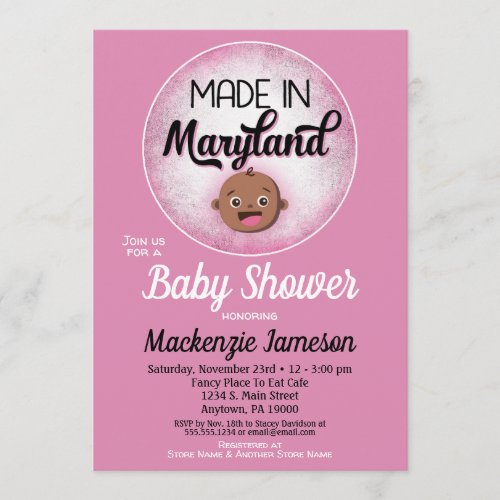 Maryland Baby Shower Invitations – Made In Maryland
