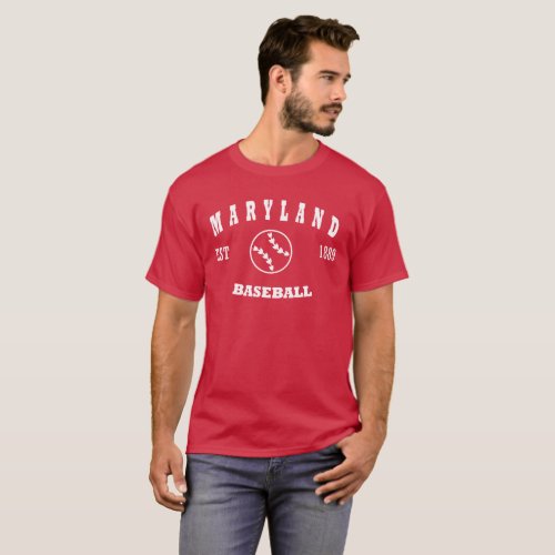 Maryland Baseball Retro Logo T_Shirt