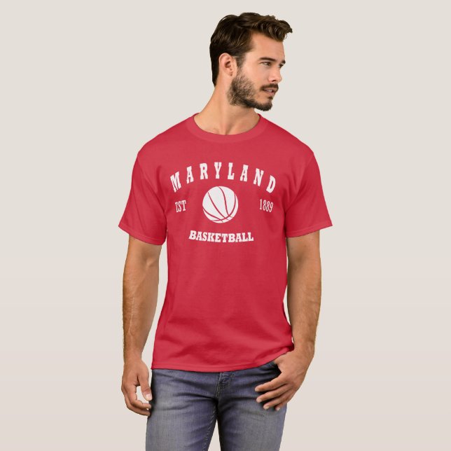 Maryland Basketball Retro Logo T-Shirt (Front Full)