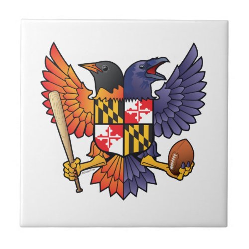 Maryland Birdland Crest Ceramic Tile