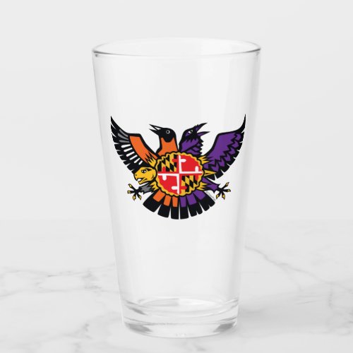 Maryland Birdland Terp Crest Glass