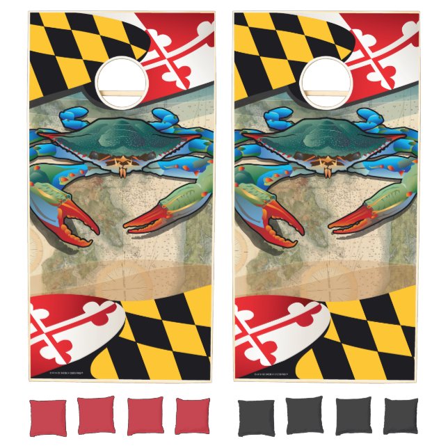 Maryland Blue Crab Cornhole Set (Set)