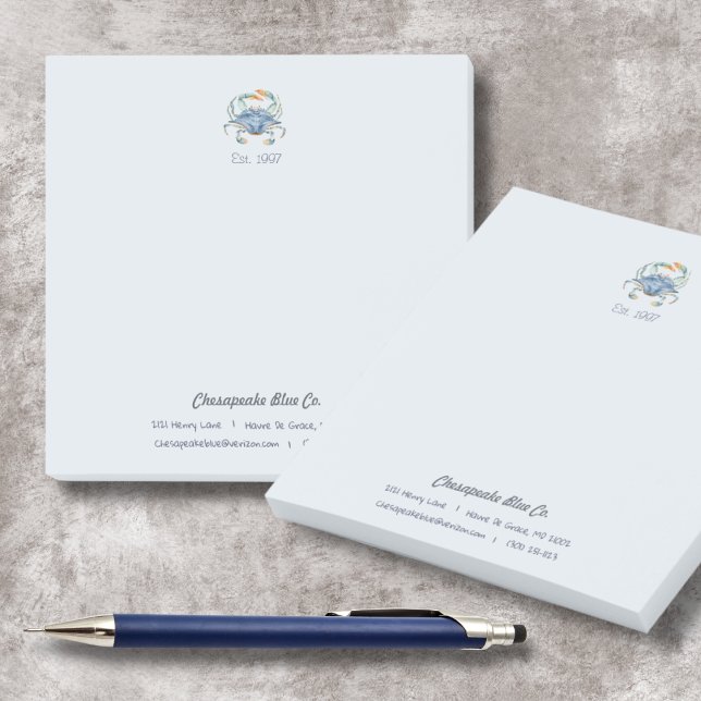 Maryland Blue Crab Custom Business Notes (Creator Uploaded)