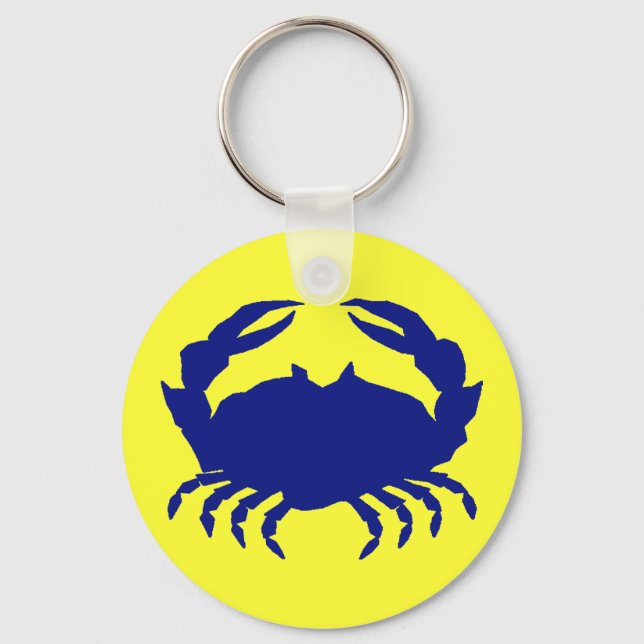 Maryland Blue Crab Keychain (Front)