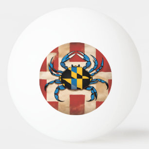 Maryland Blue Crab Ping Pong Ball