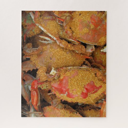 Maryland Blue Crabs Steamed Spiced Jigsaw Puzzle