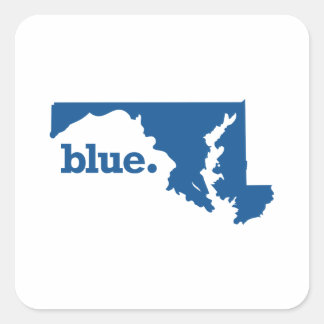 MARYLAND BLUE STATE SQUARE STICKER