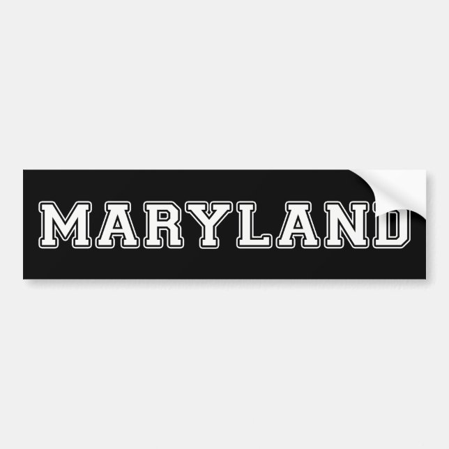 Maryland Bumper Sticker (Front)