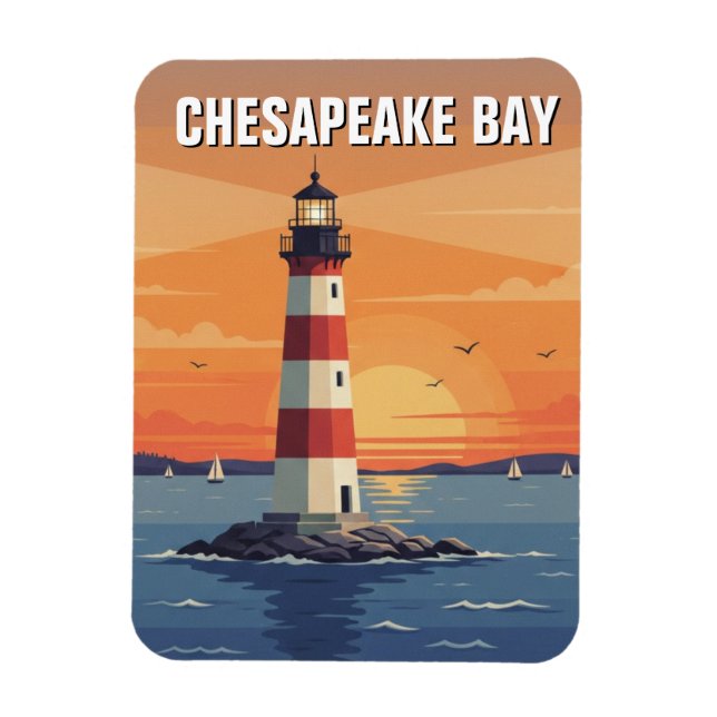 Maryland Chesapeake Bay Travel Magnet (Vertical)
