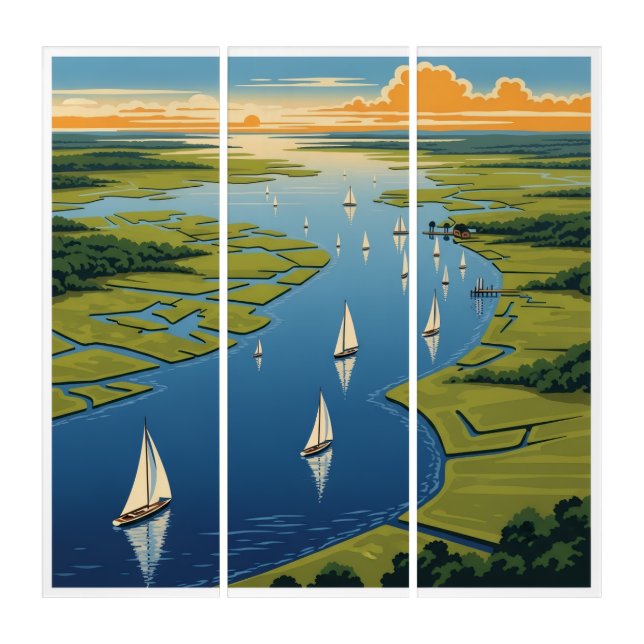Maryland Chesapeake Bay Triptych (Front)