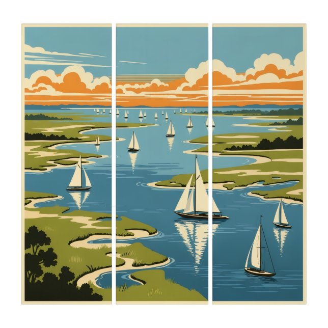 Maryland Chesapeake Bay Triptych (Front)
