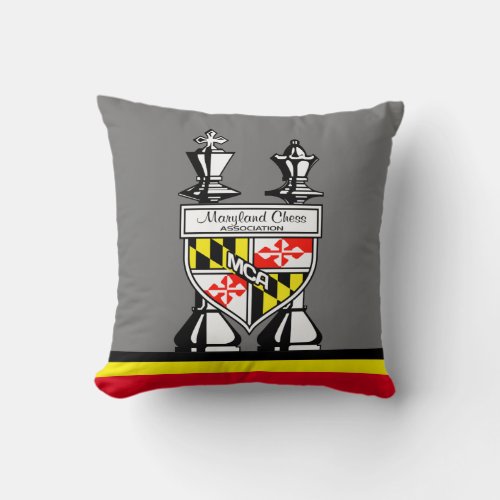 MARYLAND CHESS THROW PILLOW