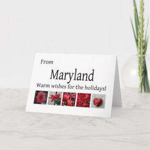 Maryland Christmas Card, state specific Holiday Card