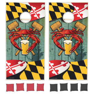 Maryland Crab Feast Cornhole Set