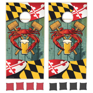 Maryland Crab Feast Cornhole Set