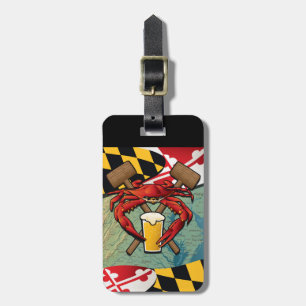 Maryland Crab Feast Crest Luggage Tag