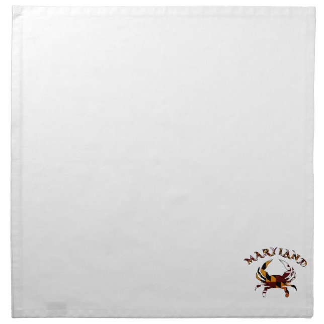 Maryland Crab Flag Napkin (Front)