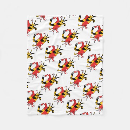 Maryland Crab Fleece Blanket