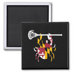 Maryland Crab Lacrosse Boys Stick LAX Sister Broth Magnet