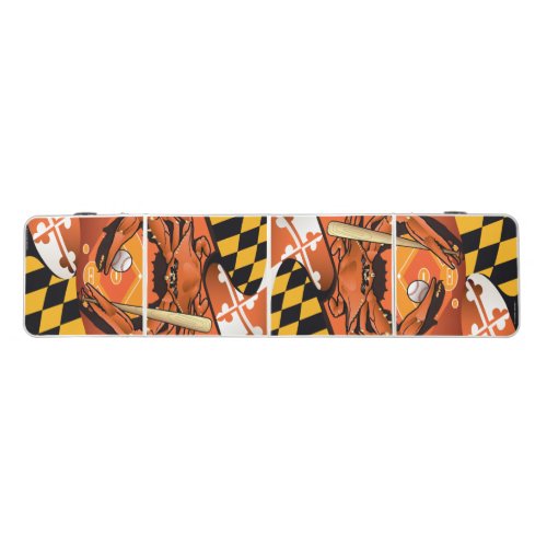 Maryland Crab Oriole Beer Pong Table