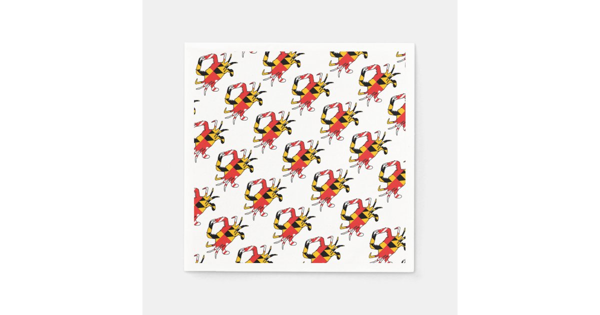 Maryland Crab Paper Napkins | Zazzle