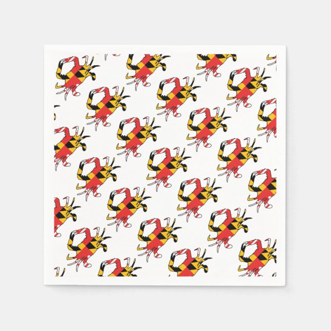 Maryland Crab Paper Napkins (Front)