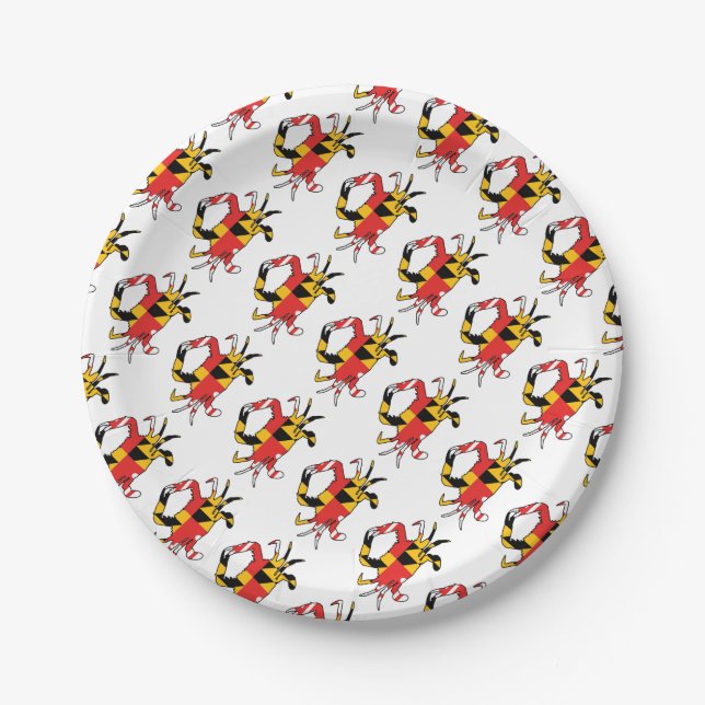 Maryland Crab Paper Plates (Front)
