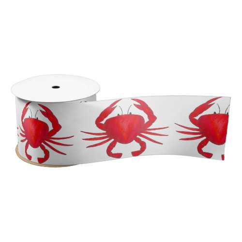 Maryland Crab Red Crabs Crabby Beach Ocean Ribbon