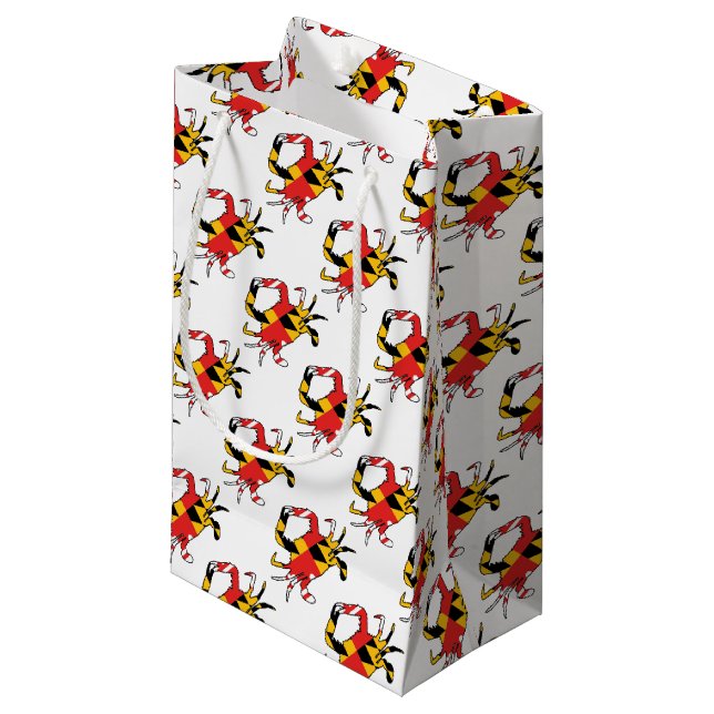 Maryland Crab Small Gift Bag (Front Angled)