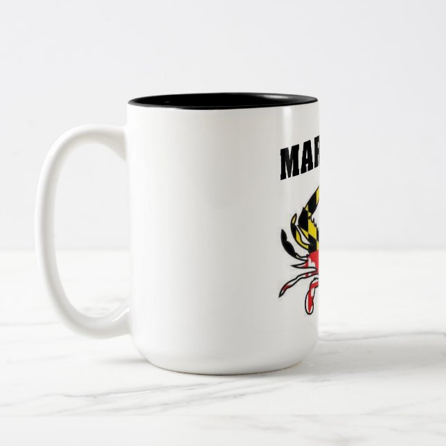 MARYLAND CRABS Two-Tone COFFEE MUG (Left)